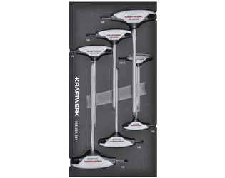 KRAFTWERK BASIC LINE EVA Winkelschraubendreher-Einlage, 200 x 400 mm, 7-teilig