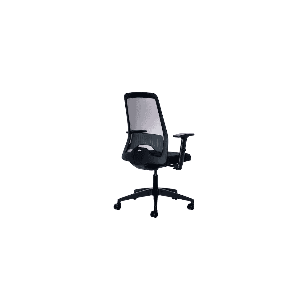 Bürostuhl Interstuhl 172E4 mit Armlehne, Mesh Rückenlehne, schwarz