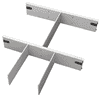 Schubladentrenner für Rollcontainer,  2er-Set in grau