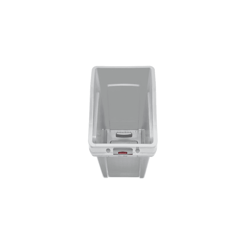 Poubelle Slim Jim sous le comptoir, gris, capacité 87 litres, 560 x 400 x 762 mm