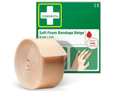 Bandage en mousse souple beige, Cederroth 51011019, 60 x 2000 m