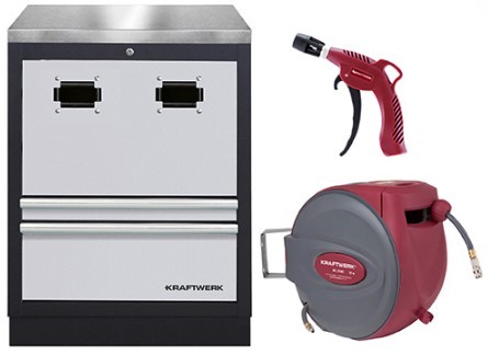 KRAFTWERK MOBILIO Unterschrank für Kabel- und Schlauchaufroller, BxTxH 680 x 458 x 910 mm