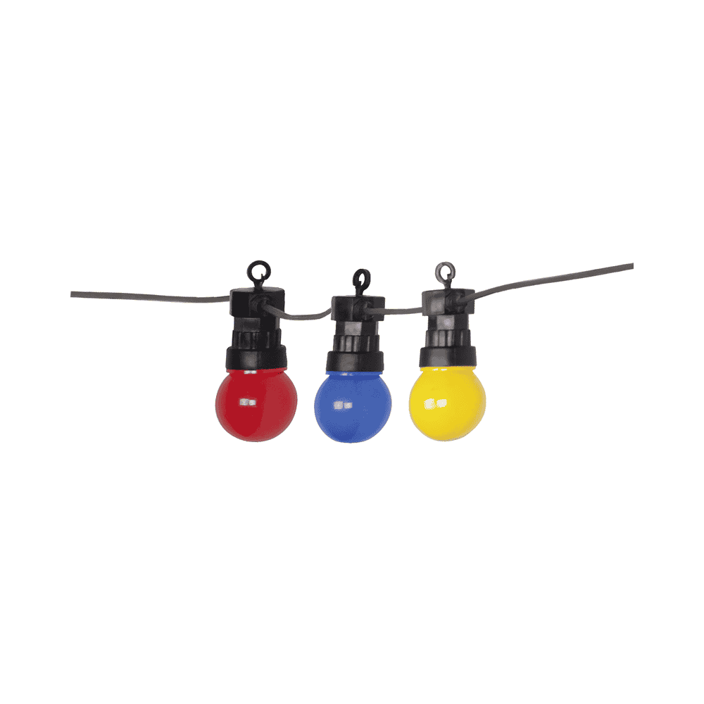 Steffen GardenLine LED Party-Lichterkette, mit Leuchtmittel - farbig, 10.5 m, 10 x 0.3 W, IP55