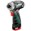 Metabo Akku-Bohrschrauber PowerMaxx BS Basic, 12 V, mit 2 x 2.0 Ah Li-POWER Akkus und Kunststoffkoffer