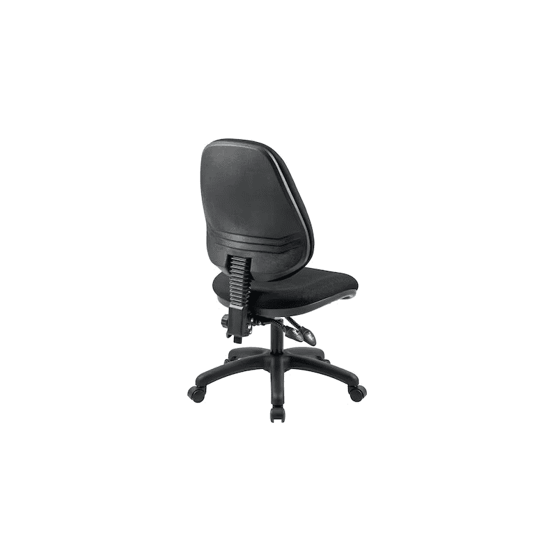 Chaise de bureau Arws SY20, mécanisme synchrone, tissu, sans accoudoirs, noir