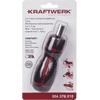KRAFTWERK Mini-Ratschen-Schraubendreher 6-in-1, 7-teilig mit integriertem Bit-Sortiment