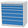 Bedrunka+Hirth Armoire à tiroirs, profondeur 736 mm, R 36-24, nombre de tiroirs 7