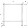 Pied de table fixe PROFI