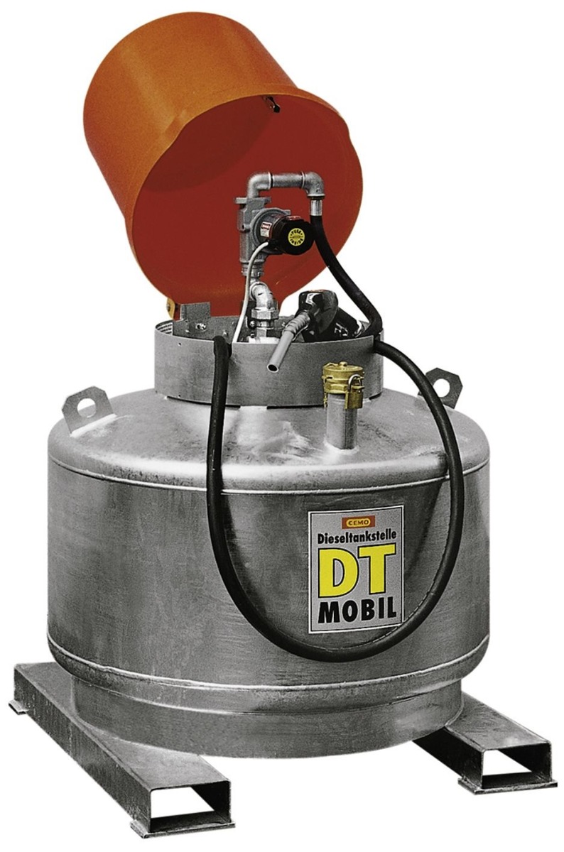 Dieseltankanlage DT-Mobil mit abschliessbarer Pumpenhaube