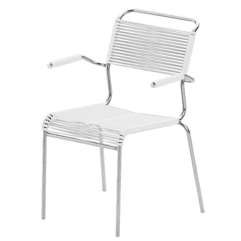 Schaffner Chaise de jardin Spaghetti Säntis avec accoudoirs, disponible en plusieurs versions