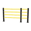 Flexibles Sicherheitsgeländer "Delta" mit 4 Balken