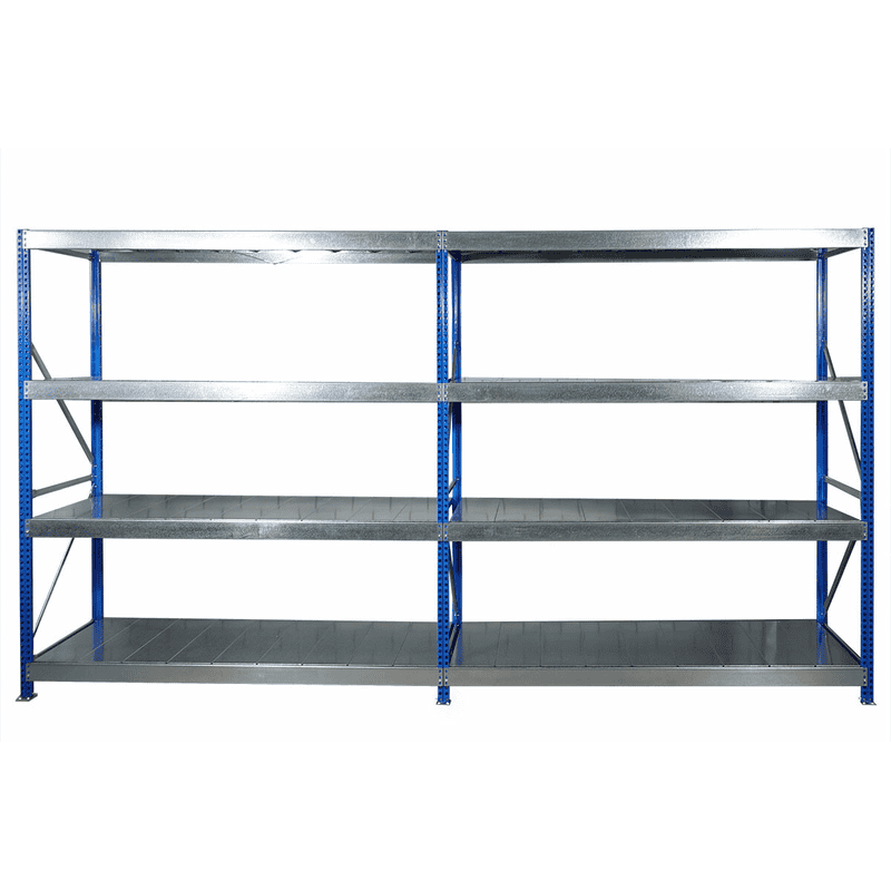Fachbodenregal Komplettset M50, Gesamttraglast 2800 kg, in zwei Ausführungen