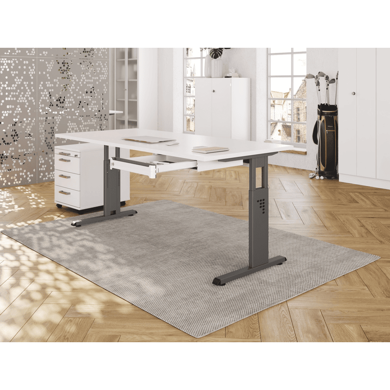 Unterbauschublade Smart Office für Schreibtische, abschliessbar, weiss, 430 x 410 x 70 mm