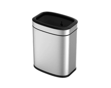 Abfallbehälter OLI CUBE ohne Deckel, aus rostfreiem Stahl