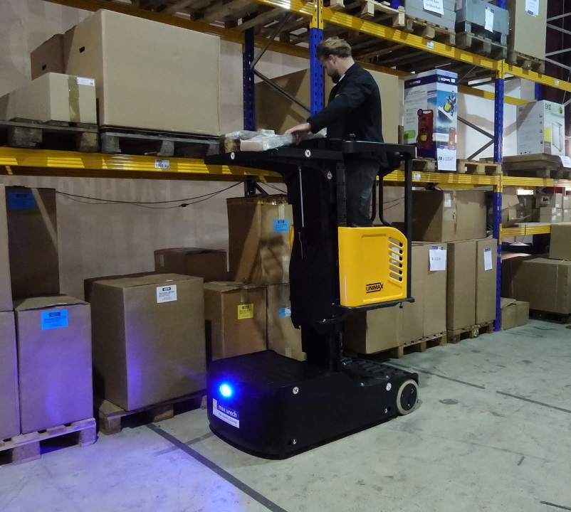 Nacelle élévatrice mobile de personnel JX0, préparateur de commandes pour petites pièces jusqu'à 3000 mm de hauteur de levage
