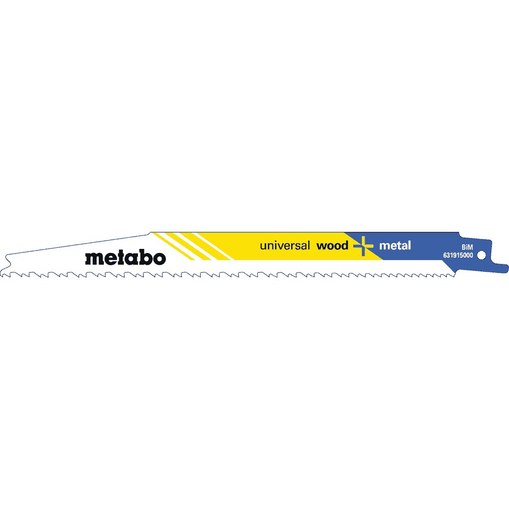 Metabo Säbelsägeblatt "Universal Wood + Metal" 200 mm x 1.25 mm, 2 Stück