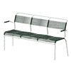 Schaffner Canapé 3 places Säntis avec accoudoirs, L x P x H 1660 x 580 x 860 mm, disponible en plusieurs versions