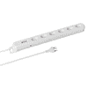 Steffen Steckdosenleiste LINEA PLUS, 6 x T13 Steckdosen, 3 m Kabel, in diversen Ausführungen