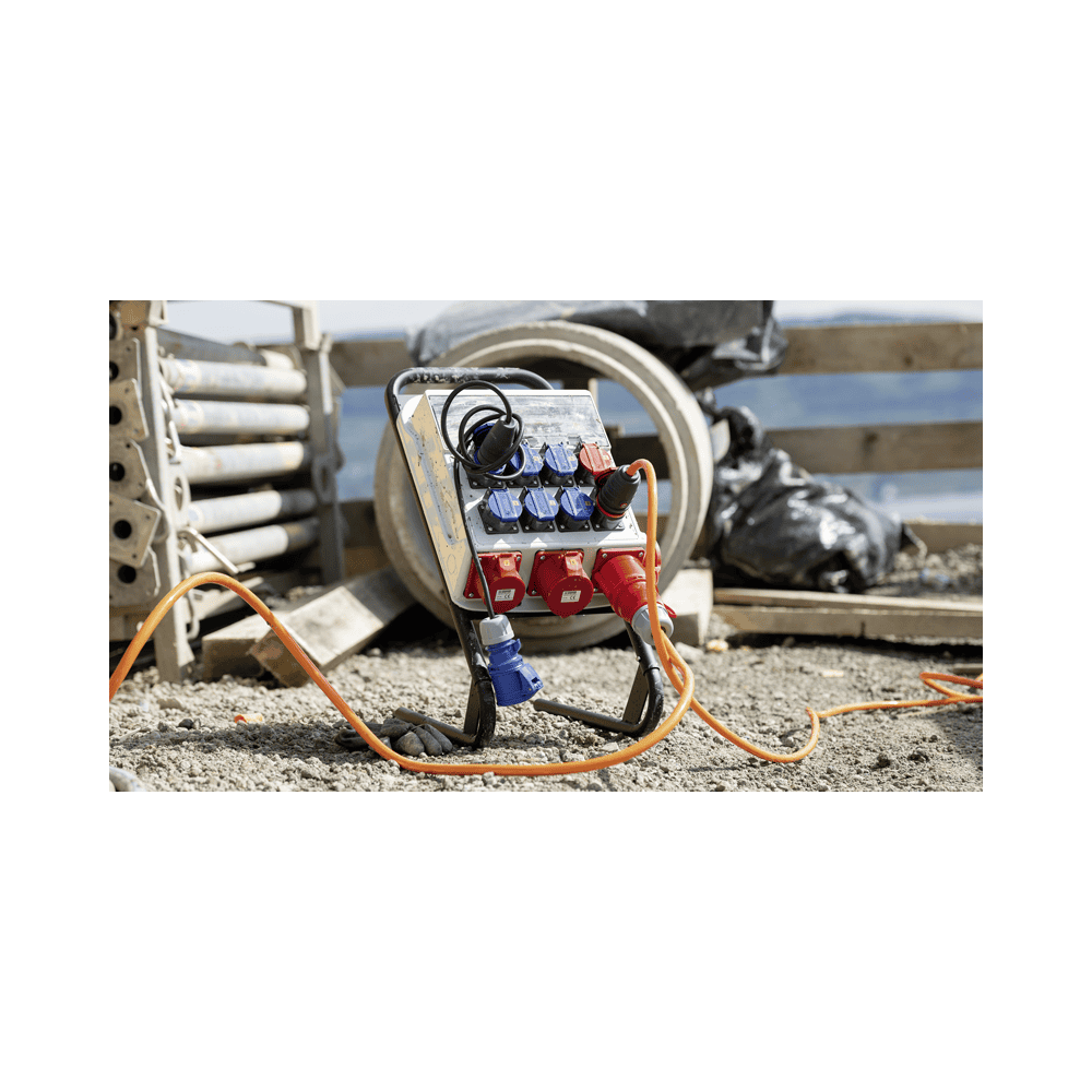 Steffen Distributeur de courant de chantier 32 A, 10 prises de courant, IP44 / IP55
