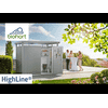 Biohort Gerätehaus HighLine®, in 3 Farben, 7 Grössen, Standard-/Doppeltüre