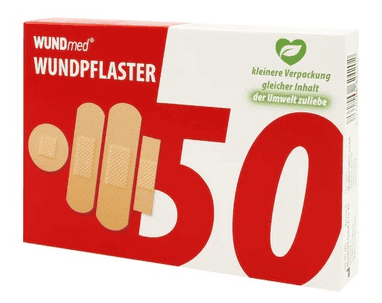 Wundpflaster Grosspackung, WUNDmed, 05-001, Packung mit 50 Stück