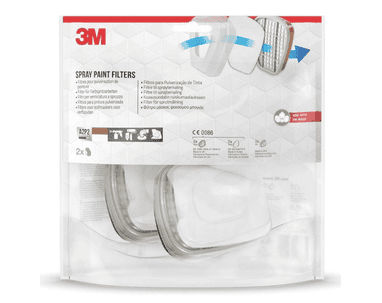 3M Ersatzfilter 6002 CR Weiss, 1 teilig