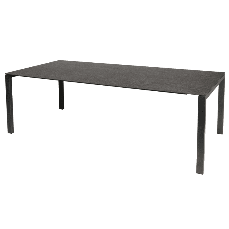Schaffner Table de jardin LUZERN en fibre de verre extensible, L x L 2200/2800 x 1000 mm, disponible en 3 versions
