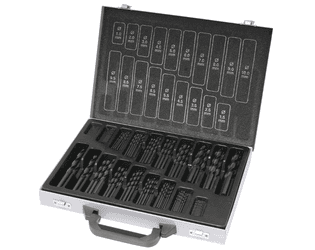 KRAFTWERK PRO LINE Spiralbohrer-Set HSS, 170-teilig, 1–10 mm im Metallkoffer
