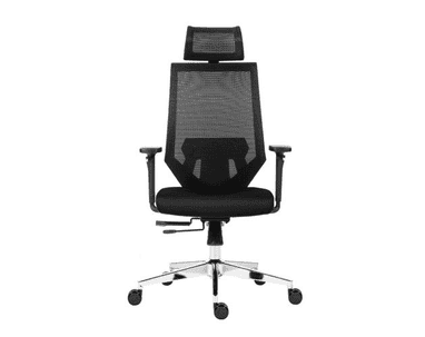 Chaise de bureau ergonomique Edge avec dossier résille, en deux couleurs