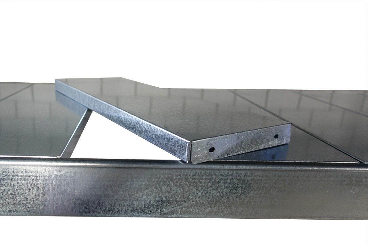 Fachbodenregal Komplettset M50, Gesamttraglast 2800 kg, in zwei Ausführungen