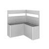 biohort Sichtschutz mit Acrylglas für Pflanzbeet Belvedere® L-Form, in 3 Farben und 3 Grössen