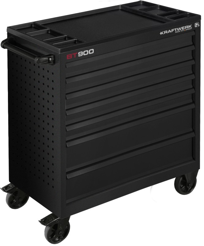 KRAFTWERK BT900 BT LINE Wertkstattwagen, 7 Schubladen, schwarz, 290-teilig BxTxH 919x474x1000 mm