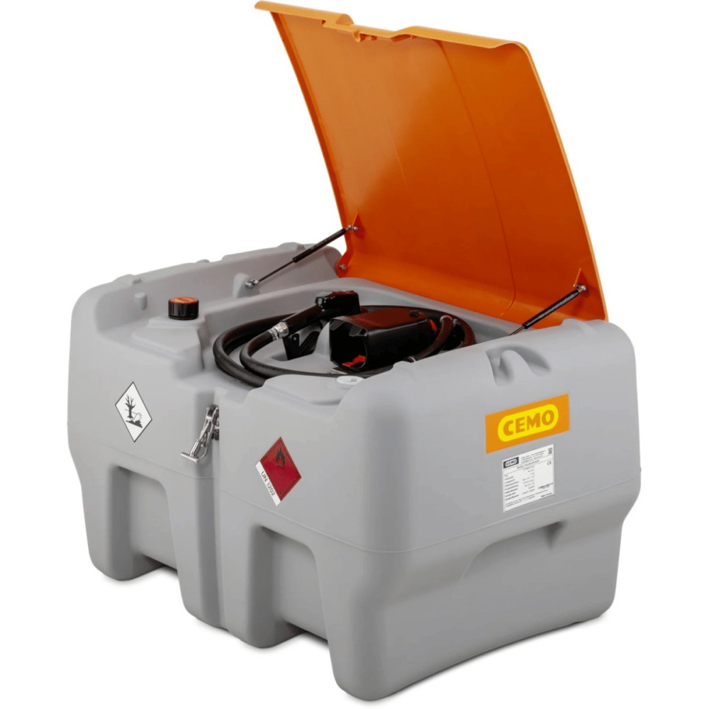 CEMO Dieseltankanlage DT-Mobil Easy „APready“ mit STIHL AP-Akkusystem, 440 Liter, Fördermenge 30 l/min, ohne Akku und Ladegerät