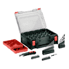 Metabo Akku-Bohrschrauber PowerMaxx BS Basic Set 12 V mit 2x Li-Power Akkus (12 V / 2.0 Ah), Ladegerät LC 24 und mobiler Werkstatt