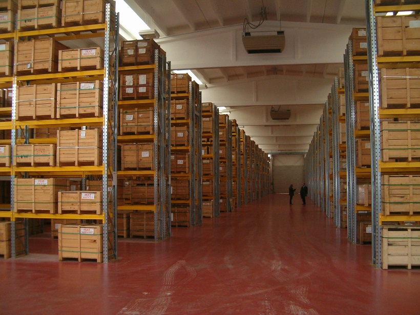Durchschubsicherung für Palettenregal
