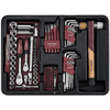 KRAFTWERK PRO LINE ABS Profi-Werkzeugkoffer P300, 186-teilig, 1/4" + 3/8", komplett-Werkzeugset
