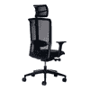 Chaise de bureau Interstuhl LX216 avec dossier en résille et accoudoirs 4D, noir