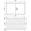 Hängeschrank mit Lochblechrückwand