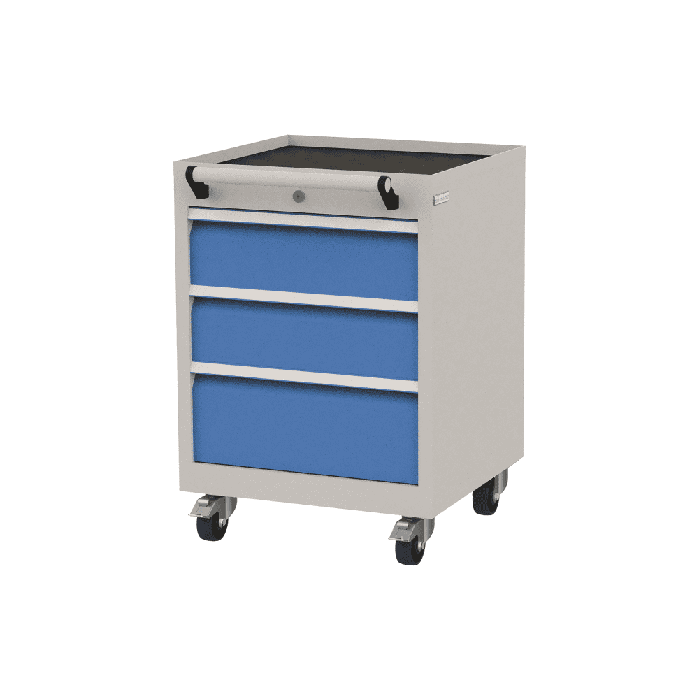 Bedrunka+Hirth Mobiler Schubladenschrank mit 3 Schubladen, R 18-16, 530 x 500 x 745 mm