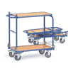 Chariot pliable avec 2 supports pliants et plateformes de table | charge utile 250 kg 