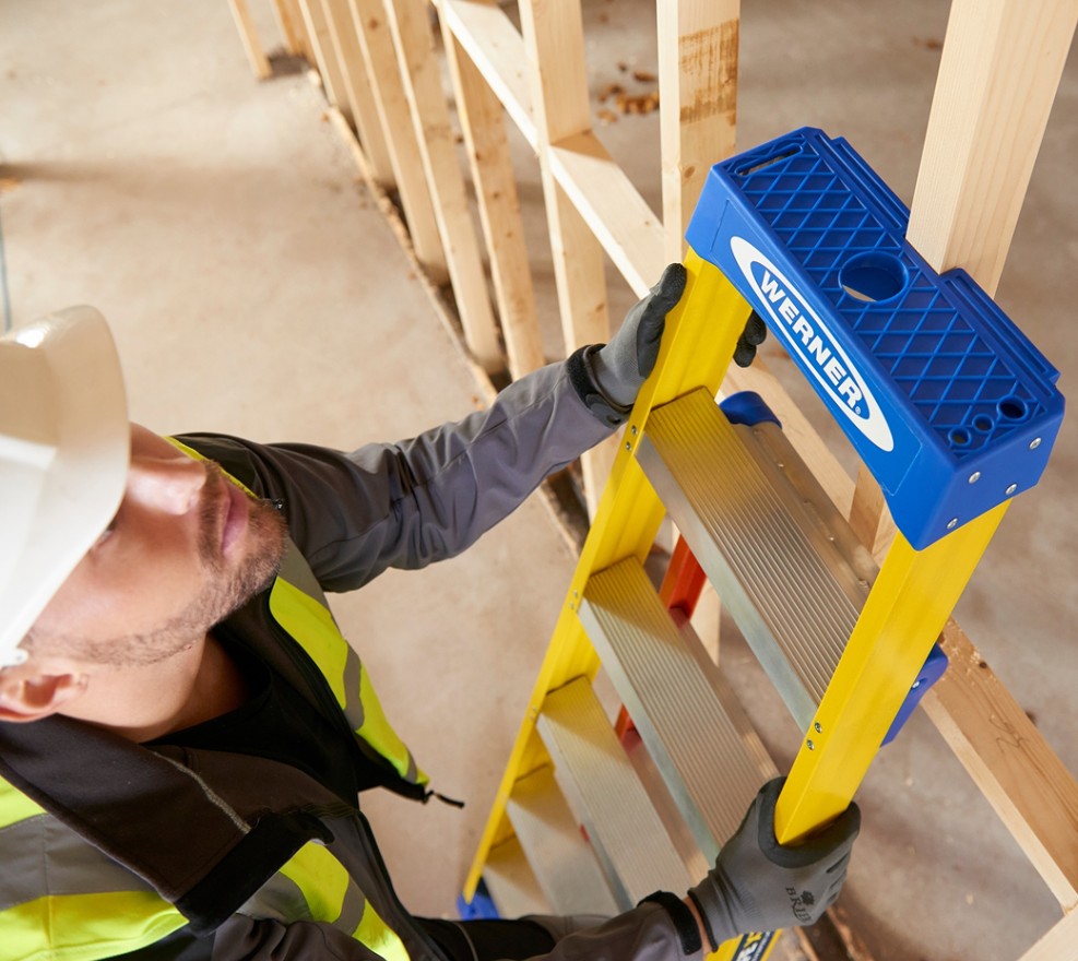 LEANSAFE Glasfaser-Mehrzweckleiter, 3-in-1, 150 kg Tragfähigkeit
