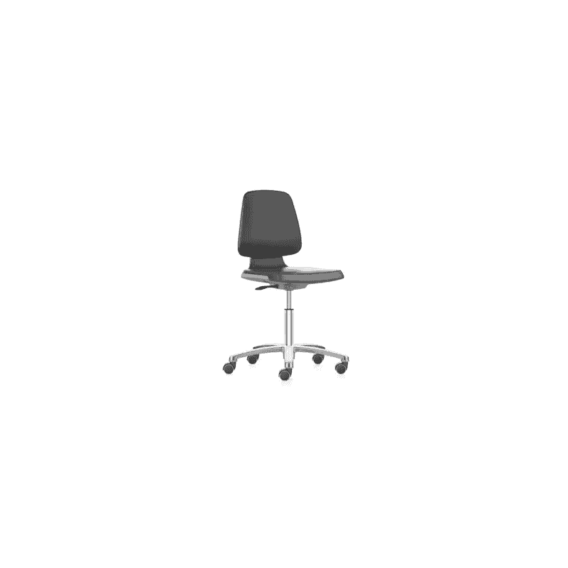 Hoher Arbeitsdrehstuhl Prosedia Labsit Fresh 9123, Sitzhöhe 450-650 mm, schwarz