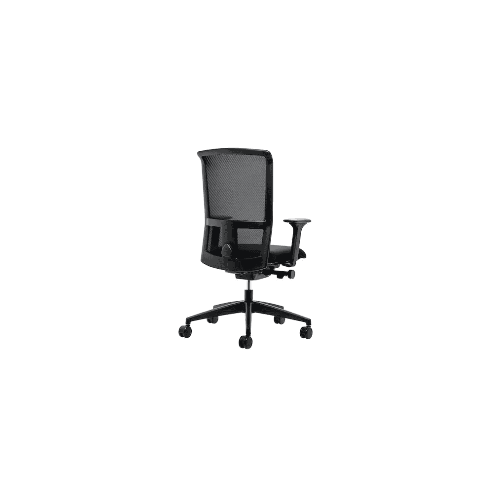 Chaise de bureau Interstuhl LX212 avec accoudoirs 4D réglables et appui-tête, noir