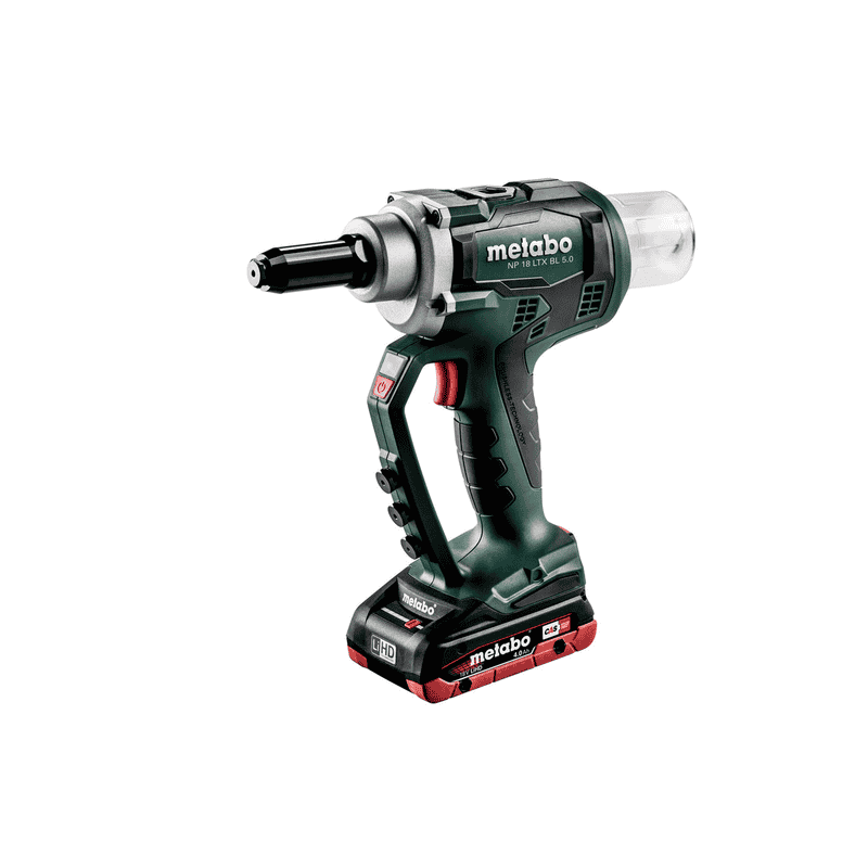 Metabo Akku-Blindnietpistole NP 18 LTX BL 5.0, 18 V in drei Ausführungen