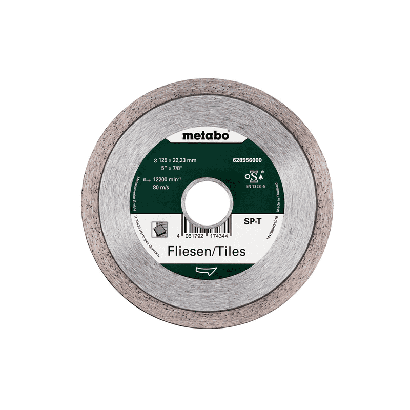 Metabo Meule de tronçonnage diamantée "SP-T" Carrelage, 125 x 22,23 mm