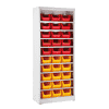 Magazinschrank mit 30 Sichtlagerkästen