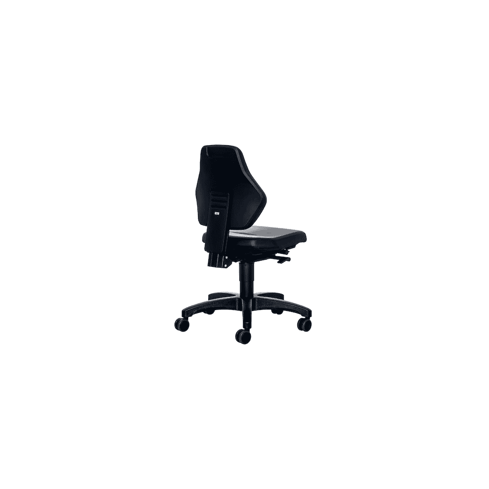Laborstuhl Bimos 9073 mit Kunstlederbezug, schwarz