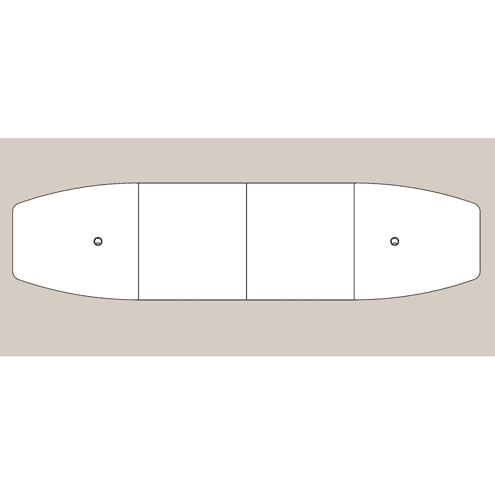 Table de conférence Beat avec pied en forme d'assiette, en divers modèles