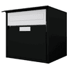 Huber Boîte aux lettres Alu 300 en aluminium avec façade plate, à fixation murale, disponible en plusieurs modèles