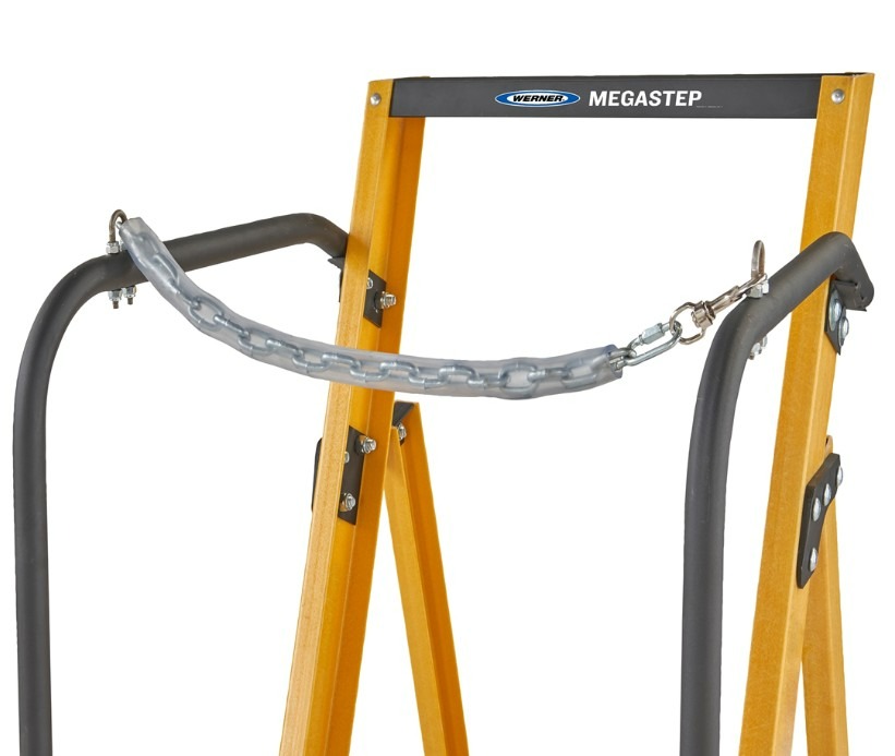 MEGASTEP Glasfaser-Plattformleiter, Tragkraft 150 kg, Plattformhöhe 850 mm
